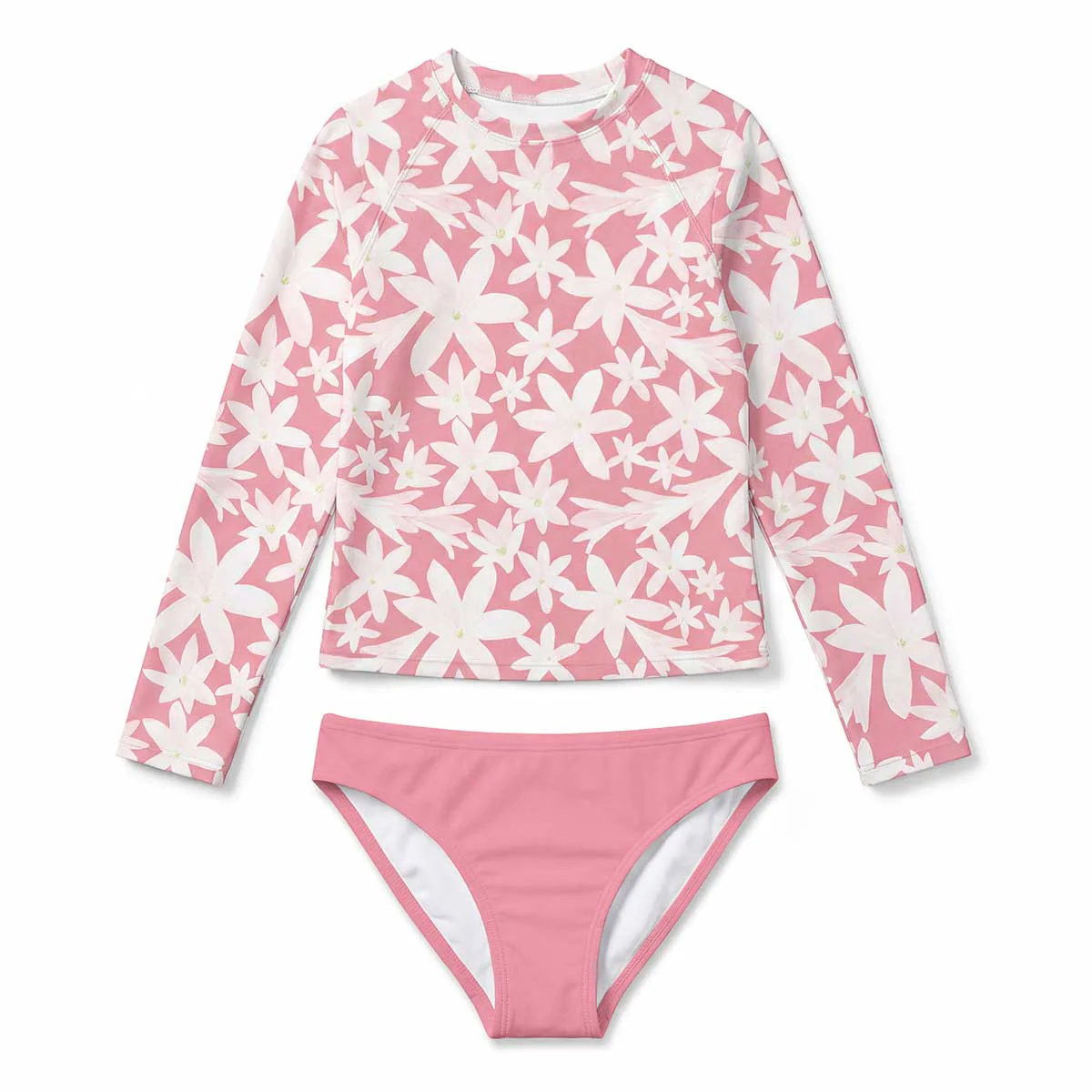 Dancing Plumeria Long Sleeve Rashguard