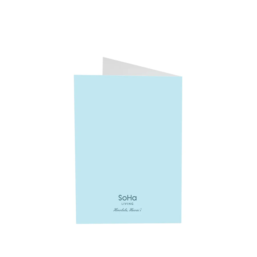 Diamond Head Green Greeting Card - Image 2