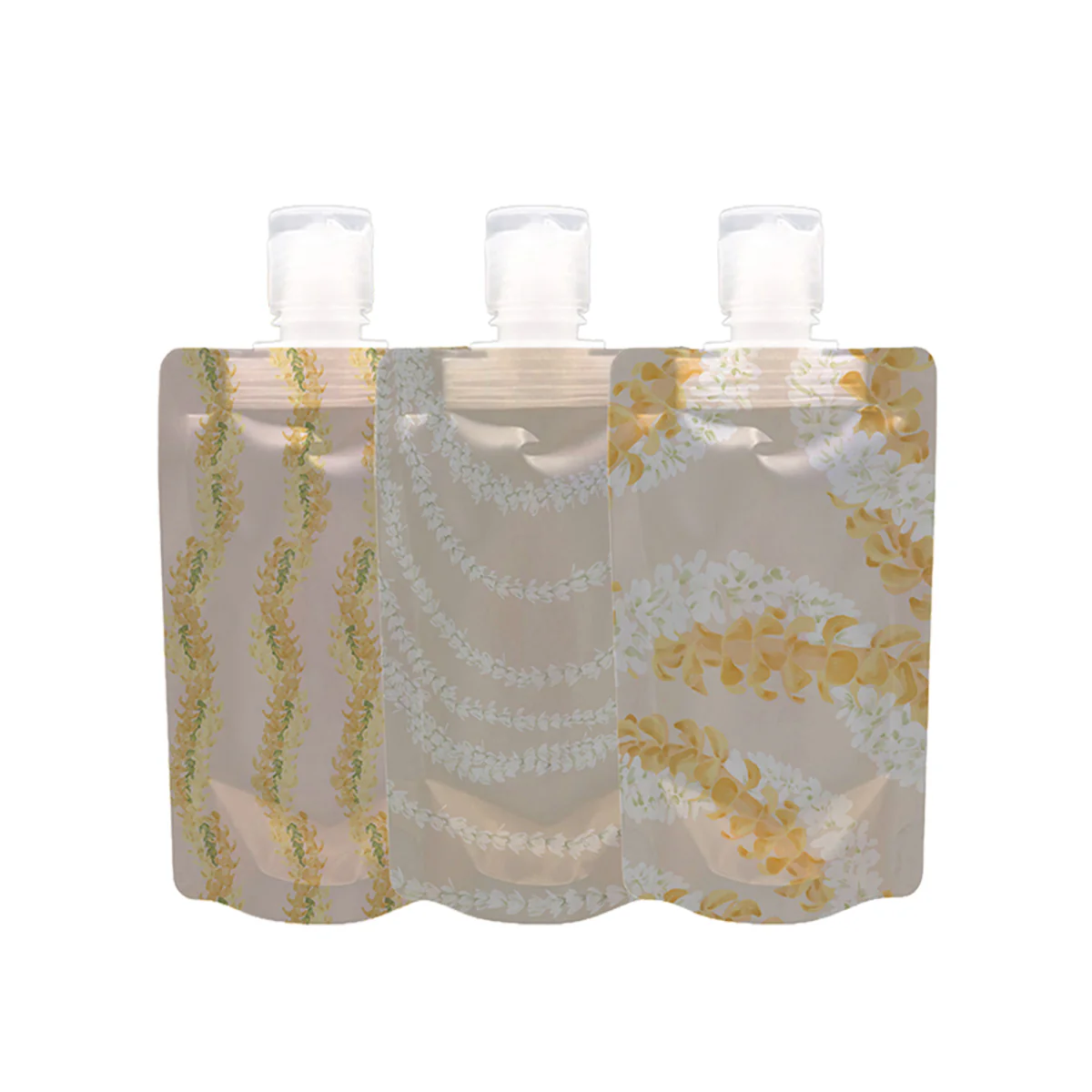 Double Lei Delight Travel Pouch, Set of 3