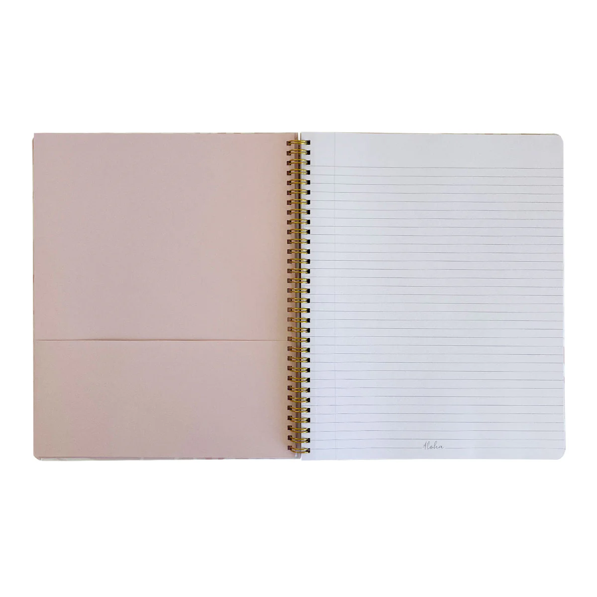 Fan Palm Pink Spiral Notebook - Image 2