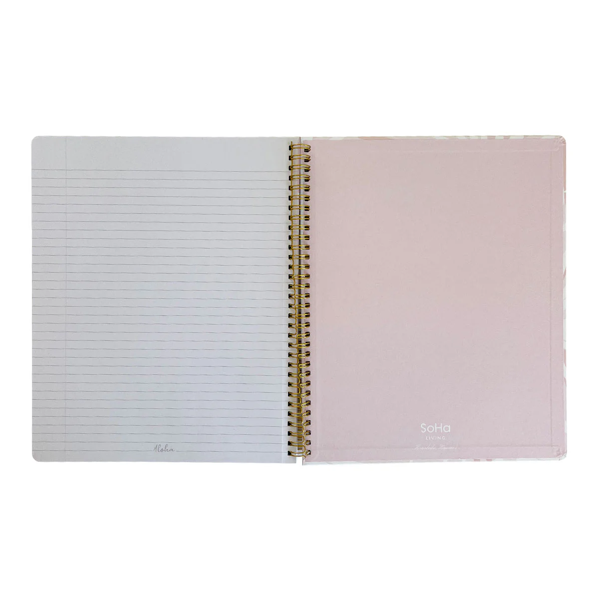 Fan Palm Pink Spiral Notebook - Image 3