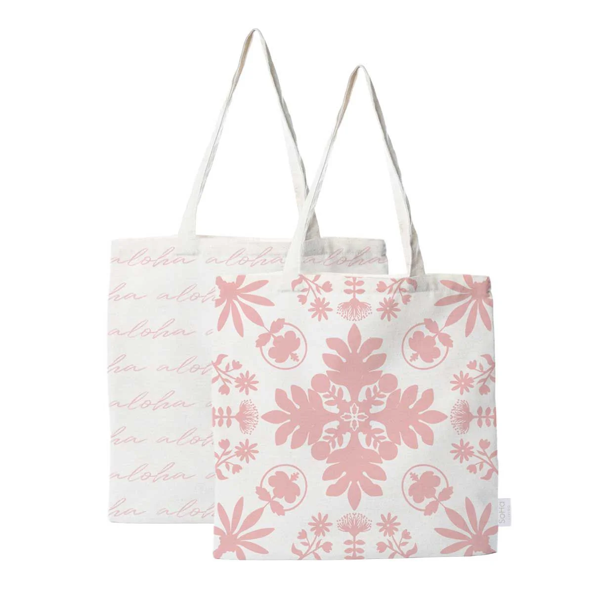 Floral Quilt and Aloha Pink Tote