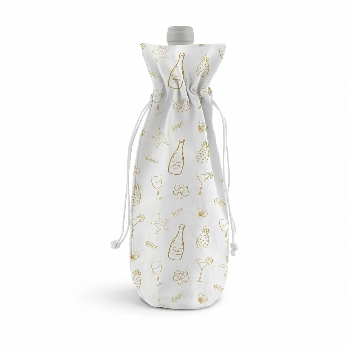 Golden Cheers Wine Bottle Bag
