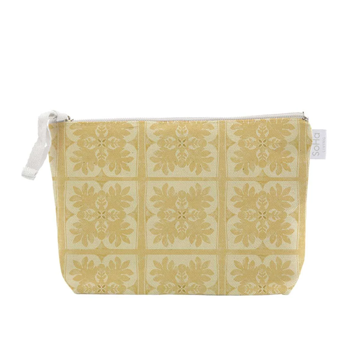 Golden Quilt Cosmetic Bag, Large