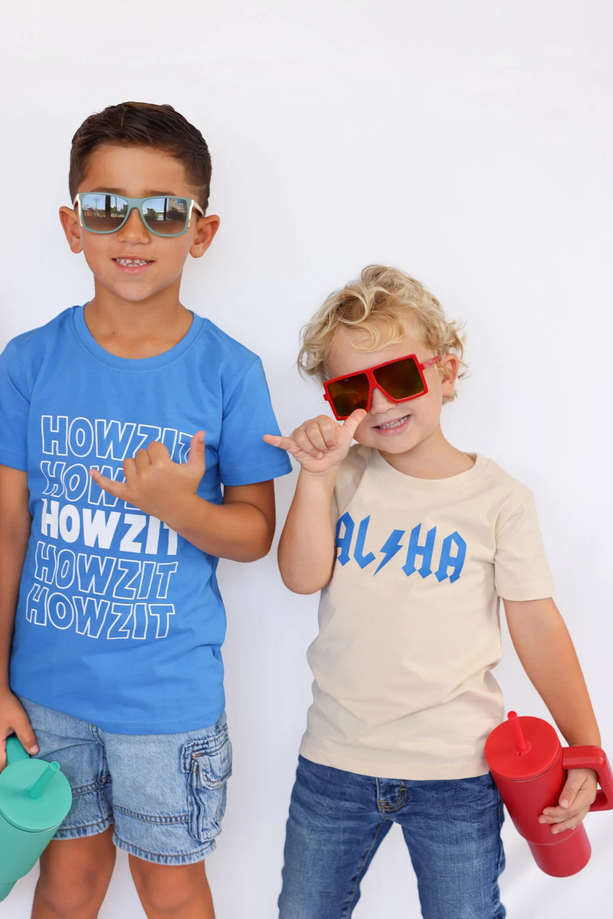 Gray Aloha Flash Keiki T-Shirt - Image 3