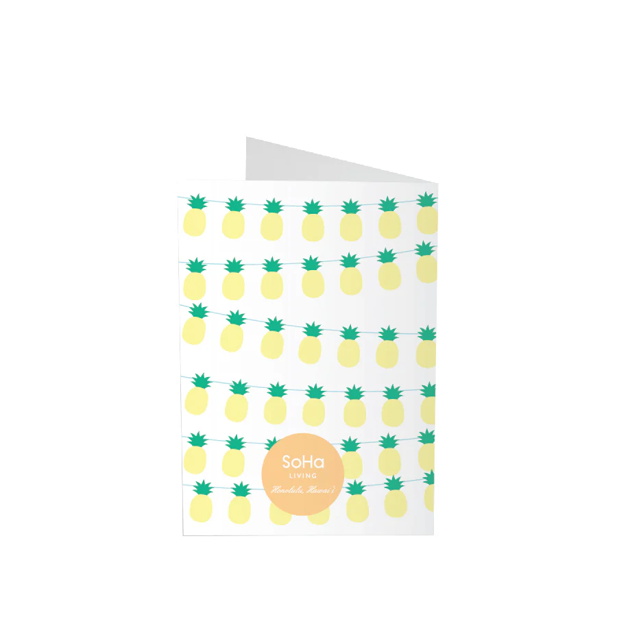 Happy Birthday (Hanging Pineapples) Greeting Card - Image 2