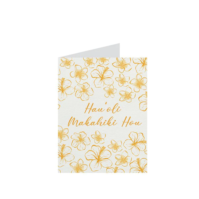 Hau'oli in Bloom Greeting Card