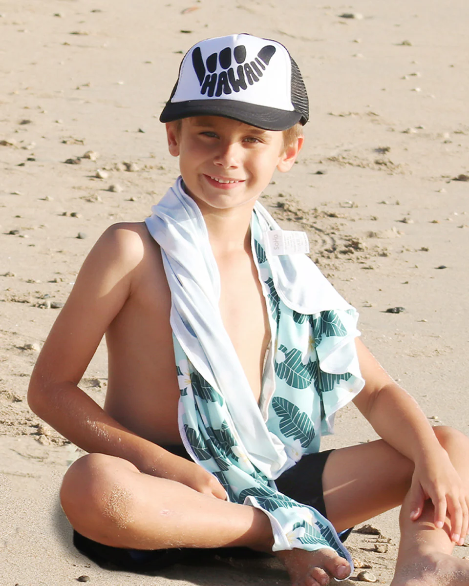Hawaii Shaka Keiki Trucker Hat - Image 4