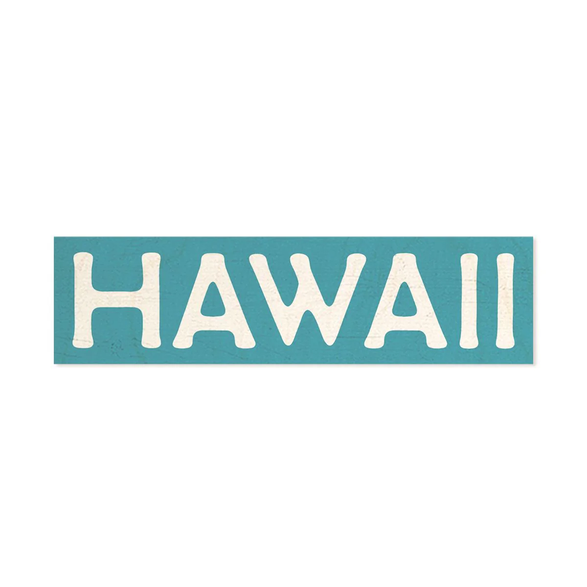 Hawaii Wood Shape Magnet, Blue