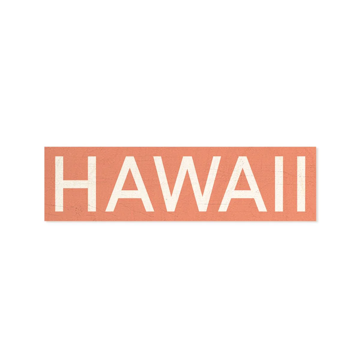 Hawaii Wood Shape Magnet, Orange