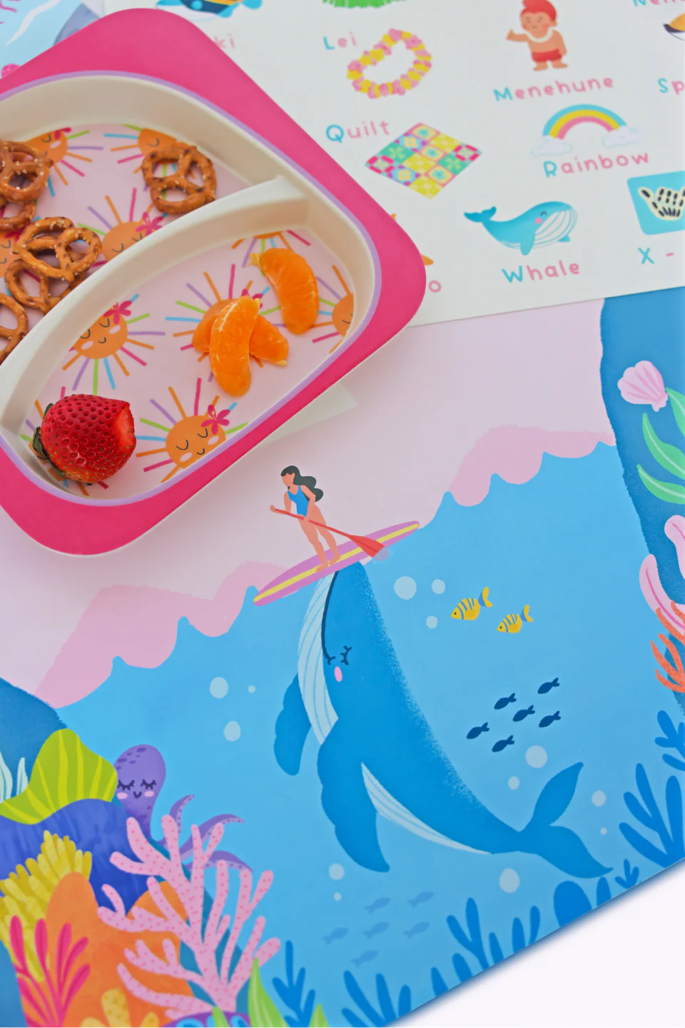 Hawaiian Alphabet Keiki Plastic Placemat - Image 16