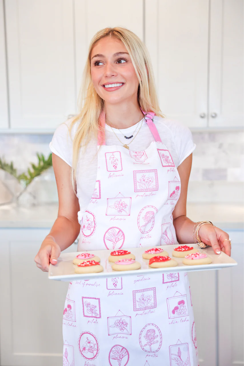 Hawaiian Framed Flowers Apron - Image 2
