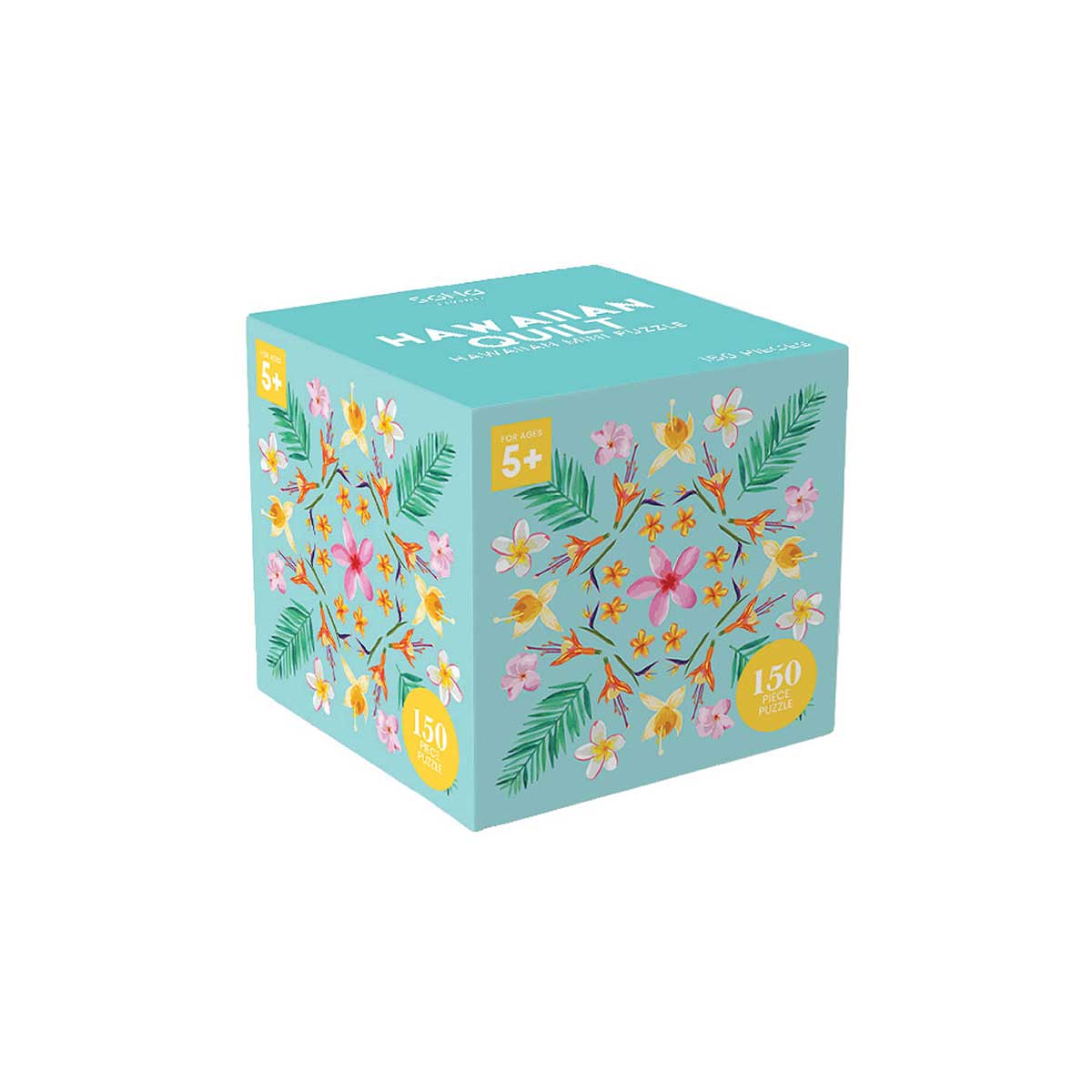 Hawaiian Pattern Aqua Square Puzzle, 150pcs