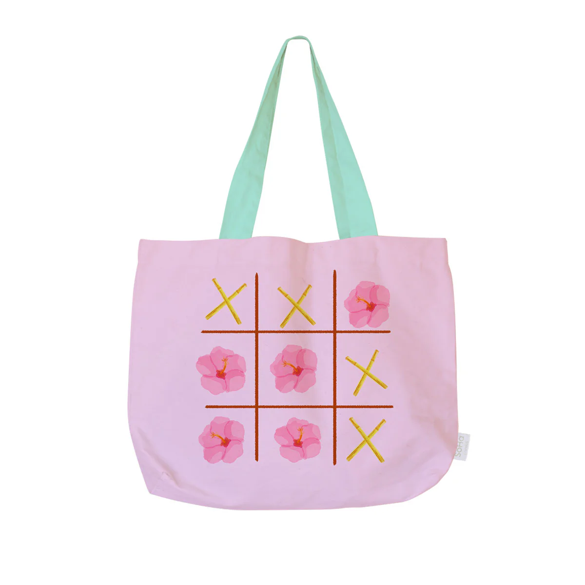Hawaiian TicTacToe Tote Bag