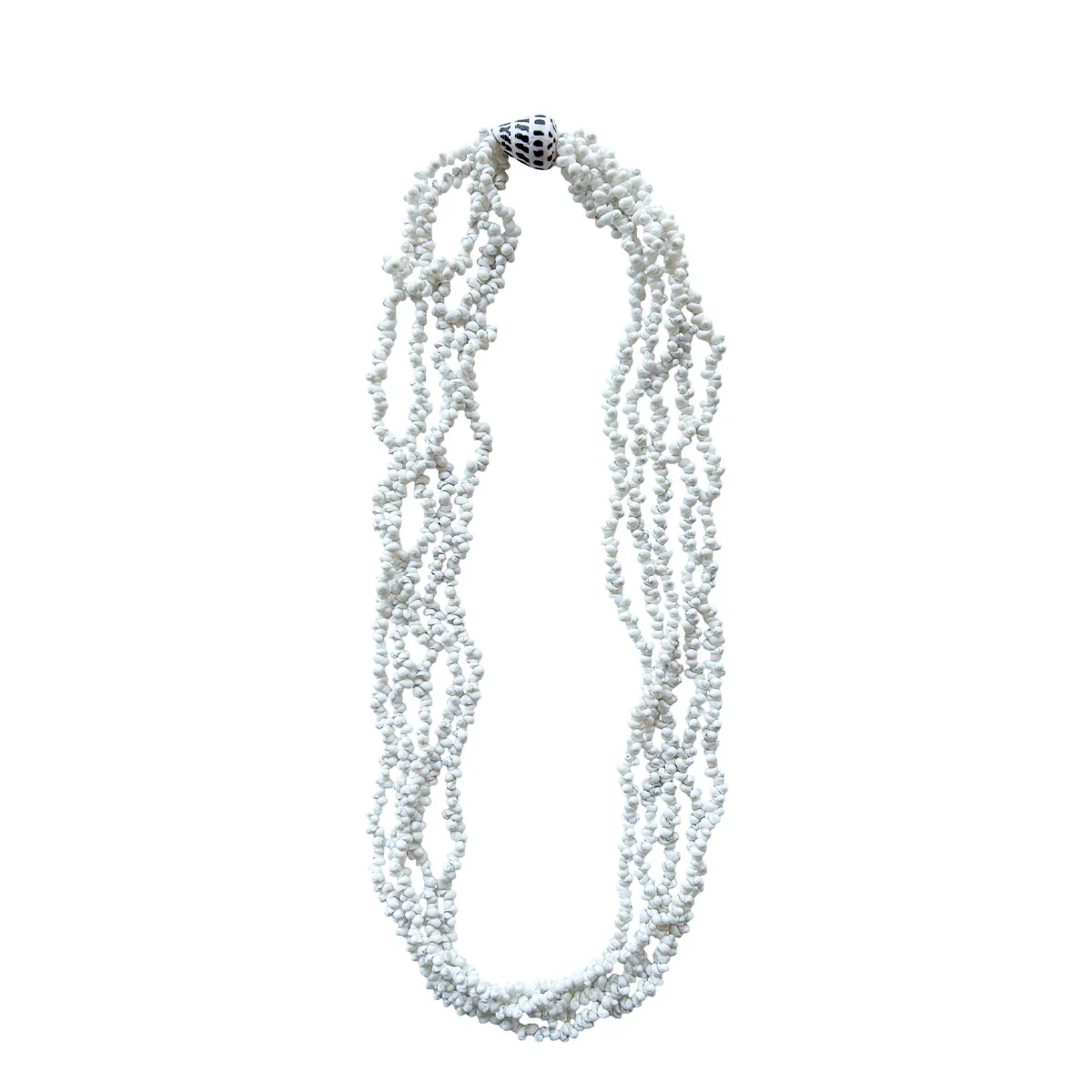 Hebrew Mongo Shell Necklace, 33.5in