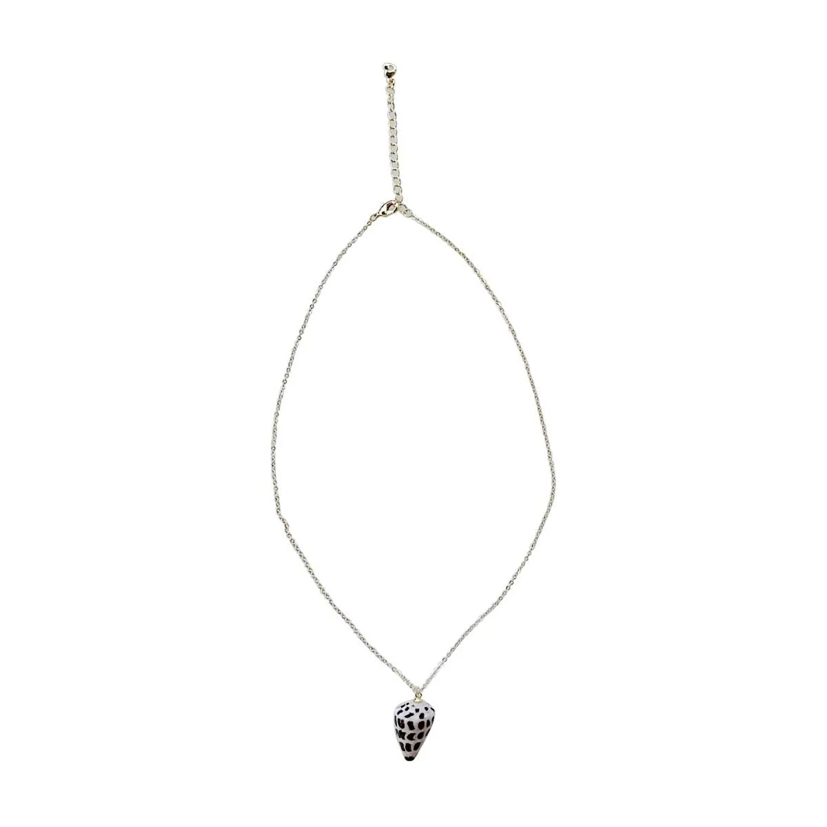 Hebrew Shell Necklace Black and White, Asstd