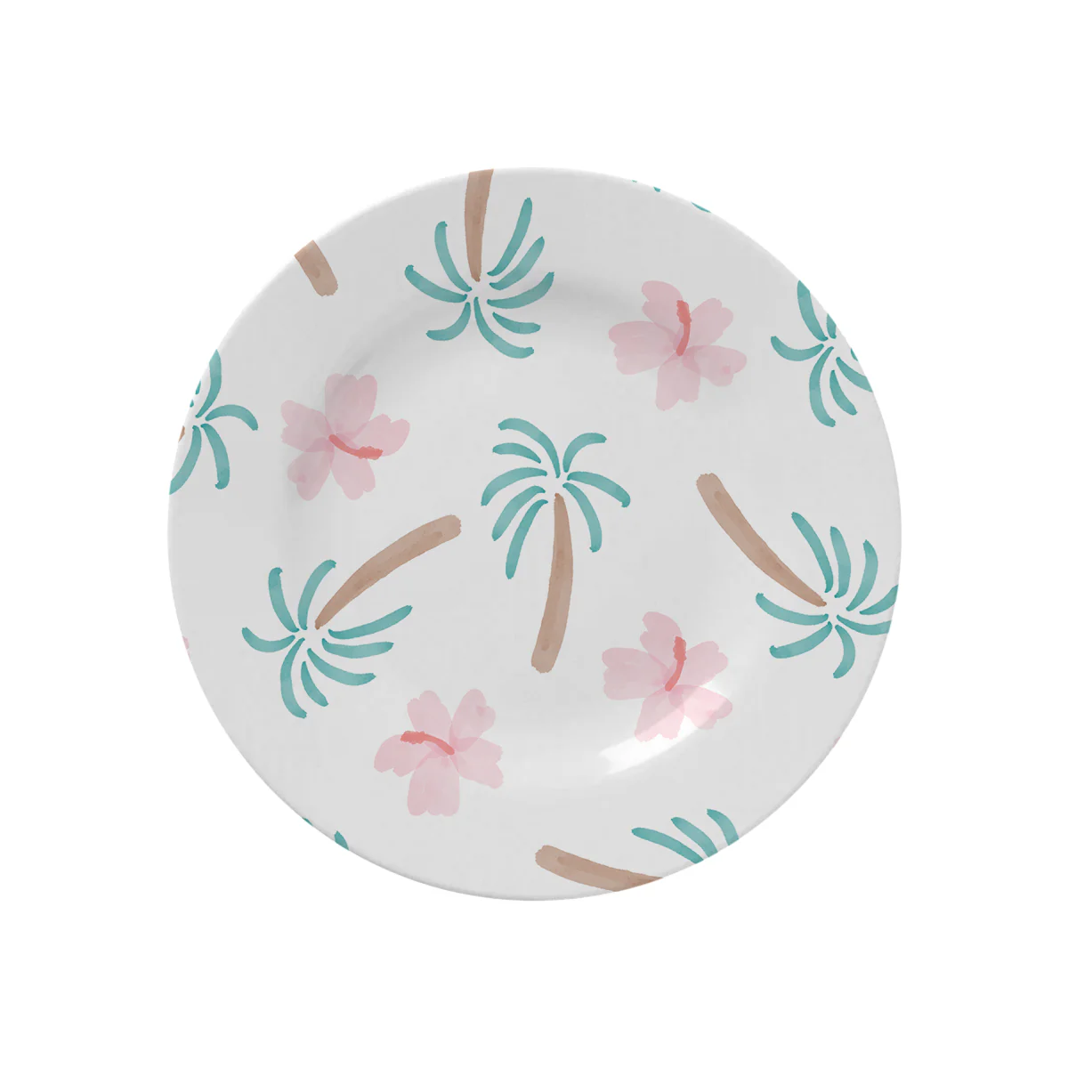 Hibiscus and Palms Melamine Tableware - Image 2