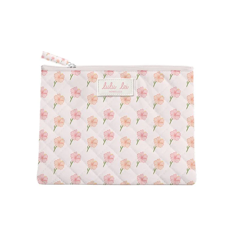 Hibiscus Garden Flat Pouch