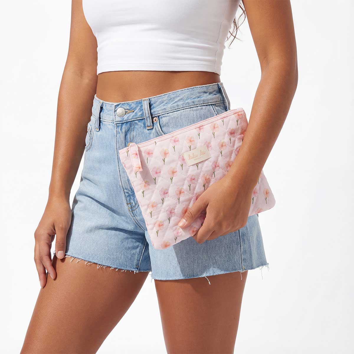 Hibiscus Garden Flat Pouch - Image 6