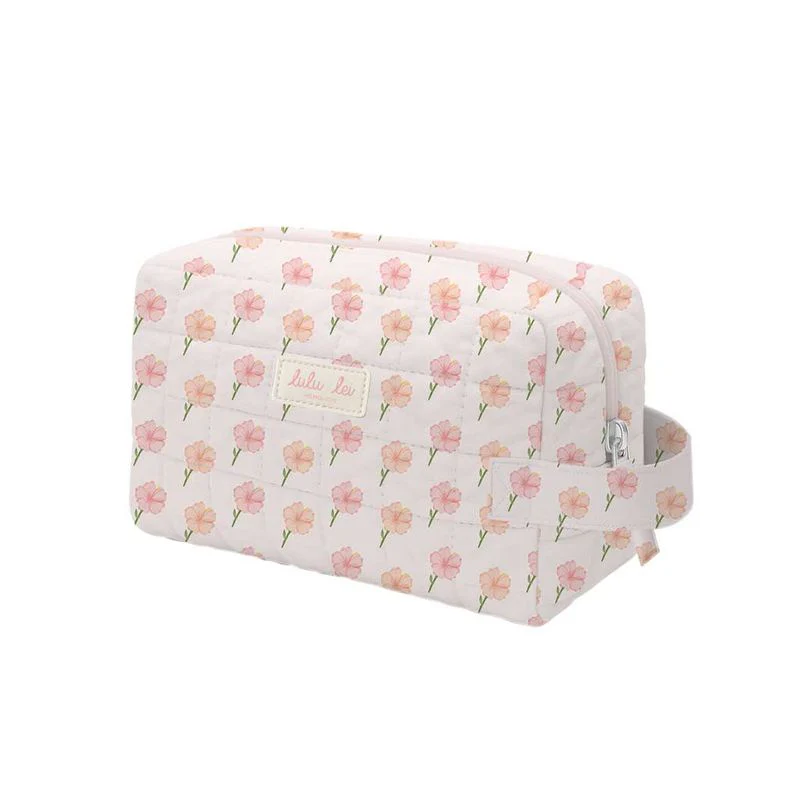 Hibiscus Garden Pouch with Handle