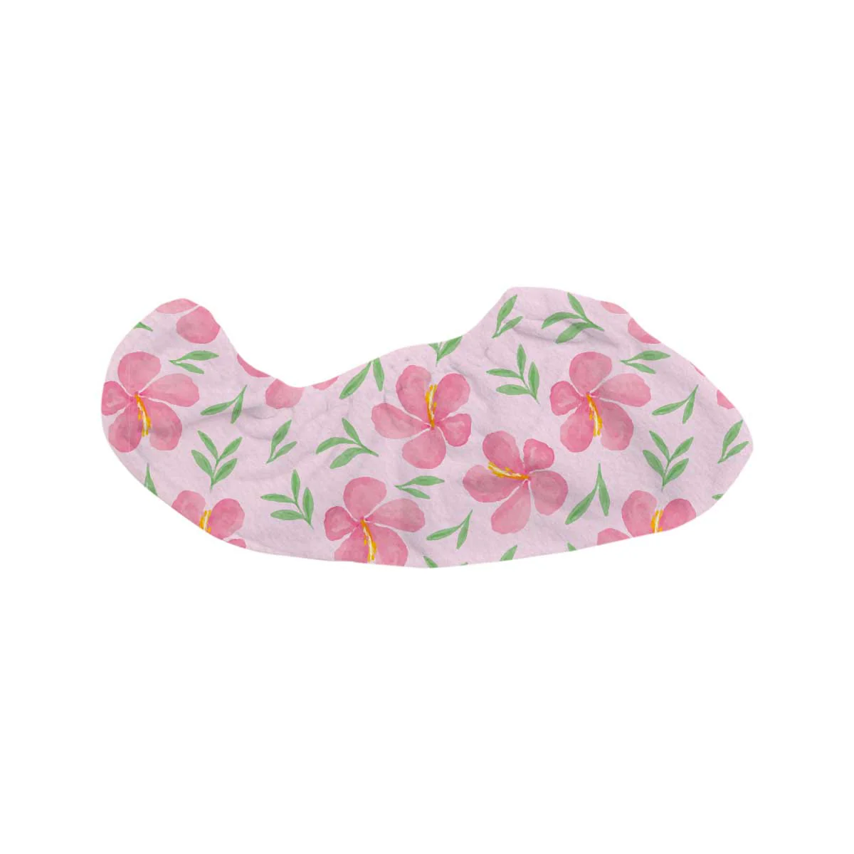 Hibiscus on Pink Microfiber Hair Wrap