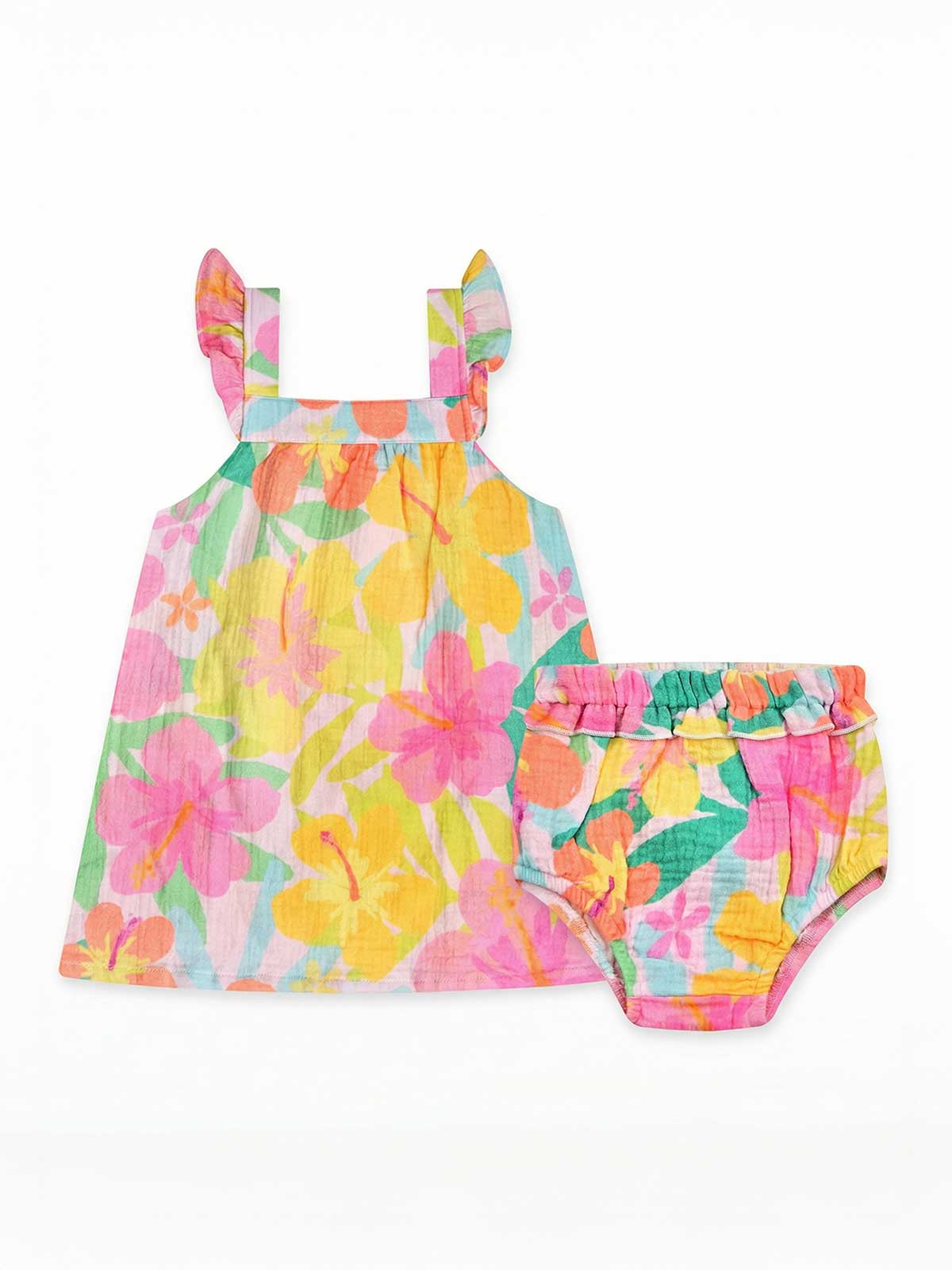 Hibiscus Sunset A-Line Dress - Image 2