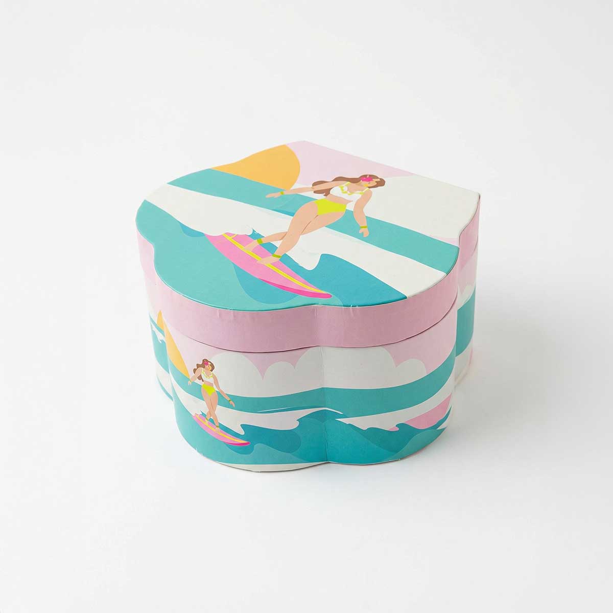 Hula Surfer Flower Shape Music Box - Image 3