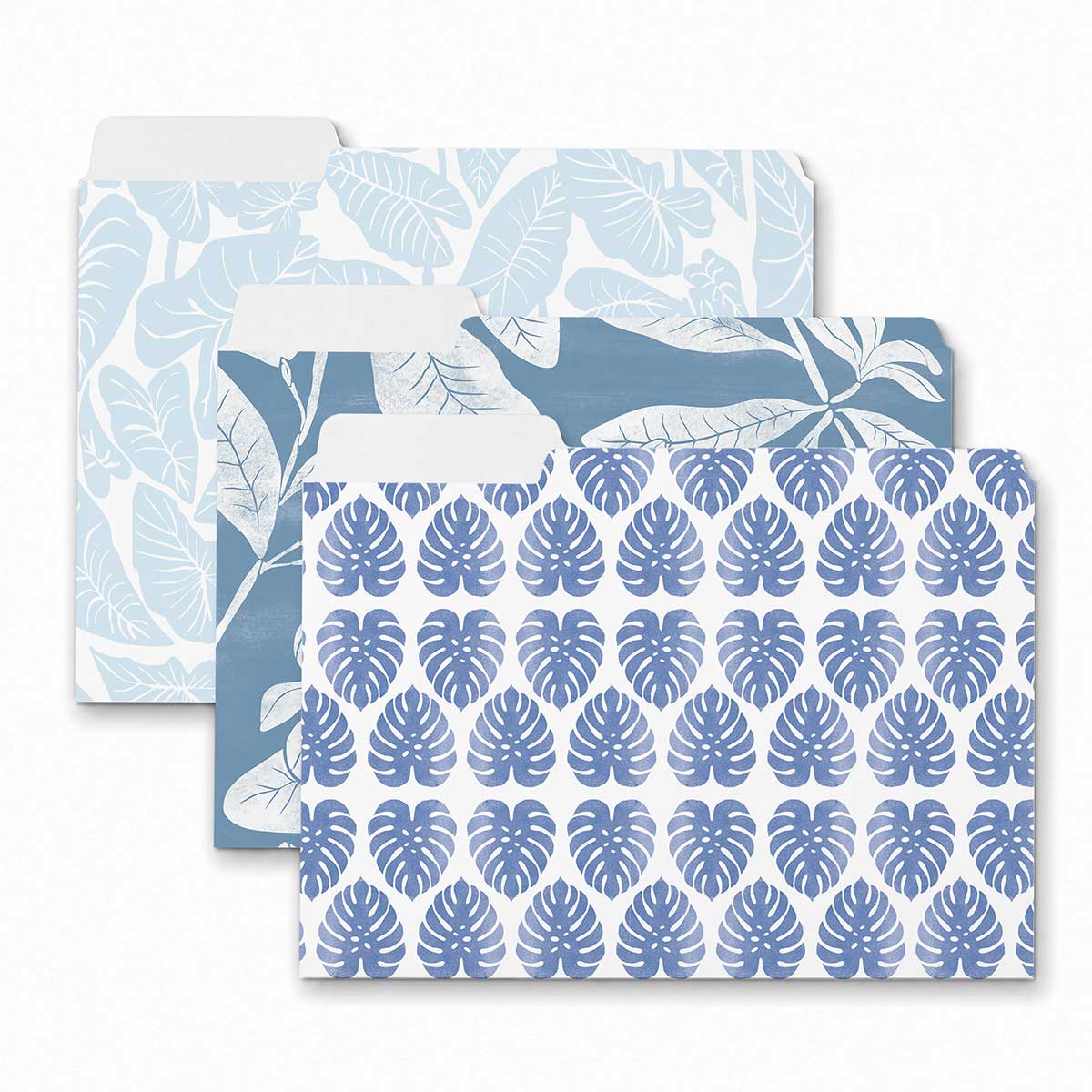 Indigo Oasis File Folders, Set of 3