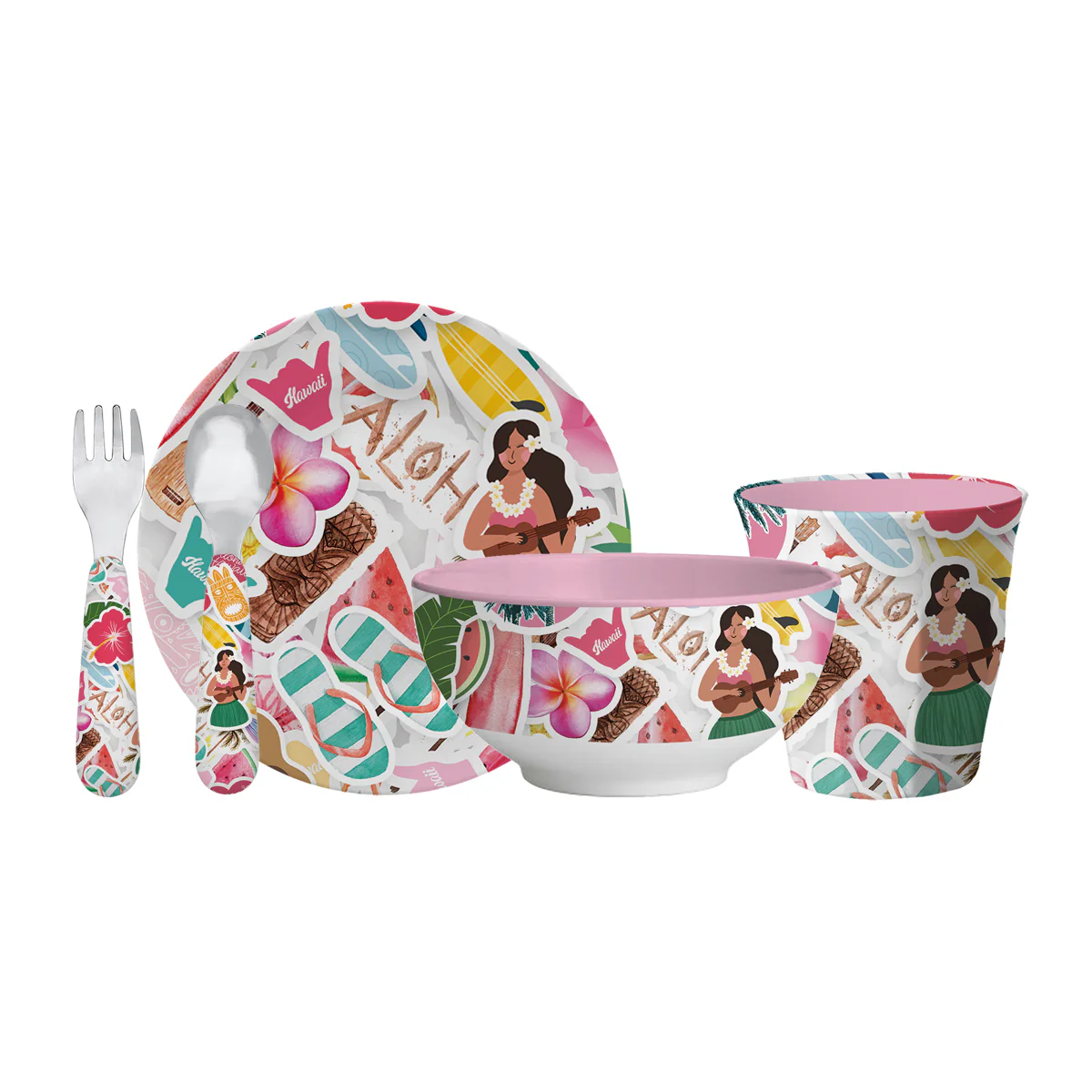 Island Stickers Melamine Tableware