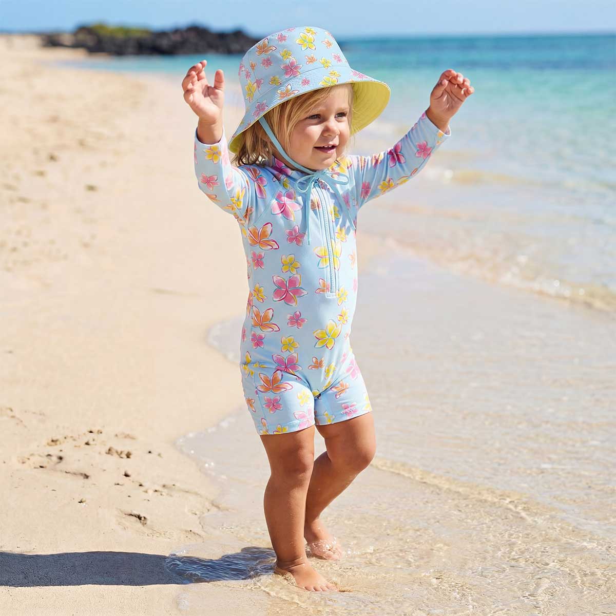 Island Wink Long Sleeve Baby Swimsuit - Image 2