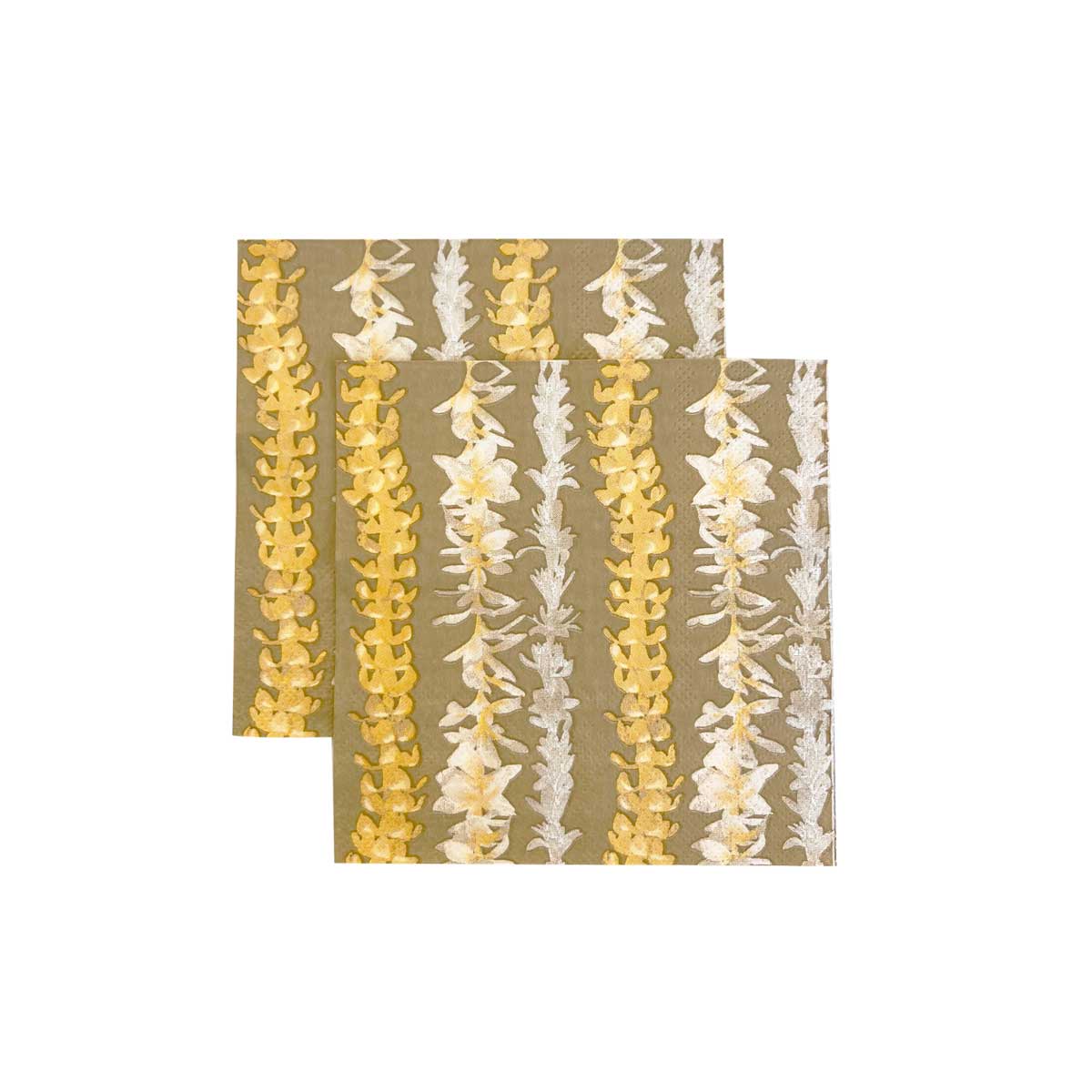 Kalea Cocktail Napkins, Brown - Image 2