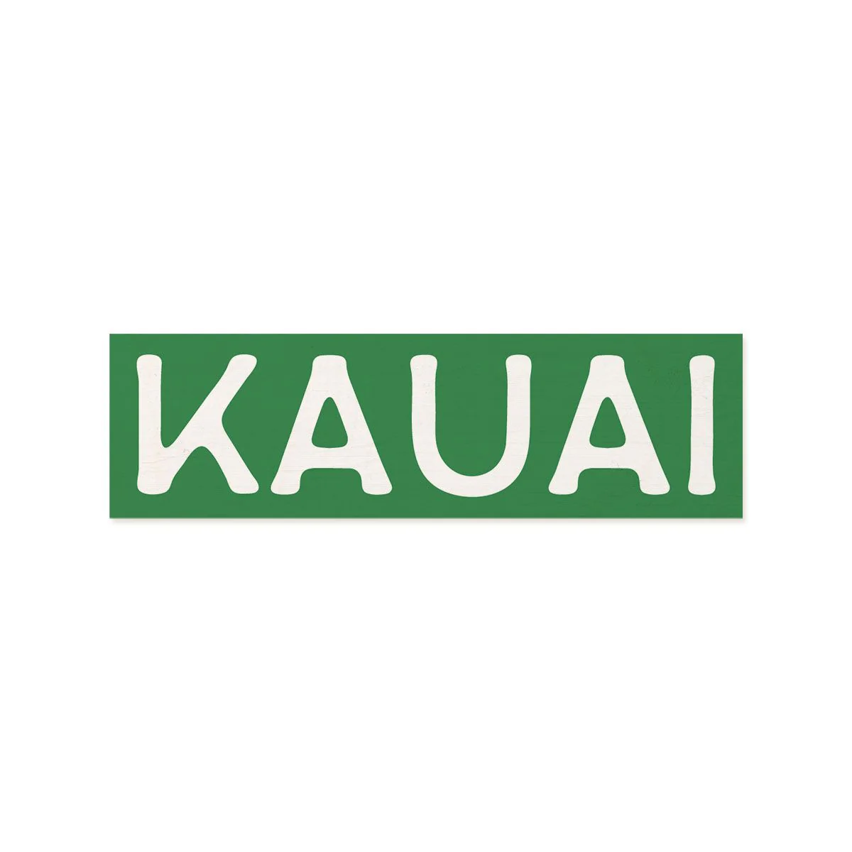 Kauai Wood Shape, Green