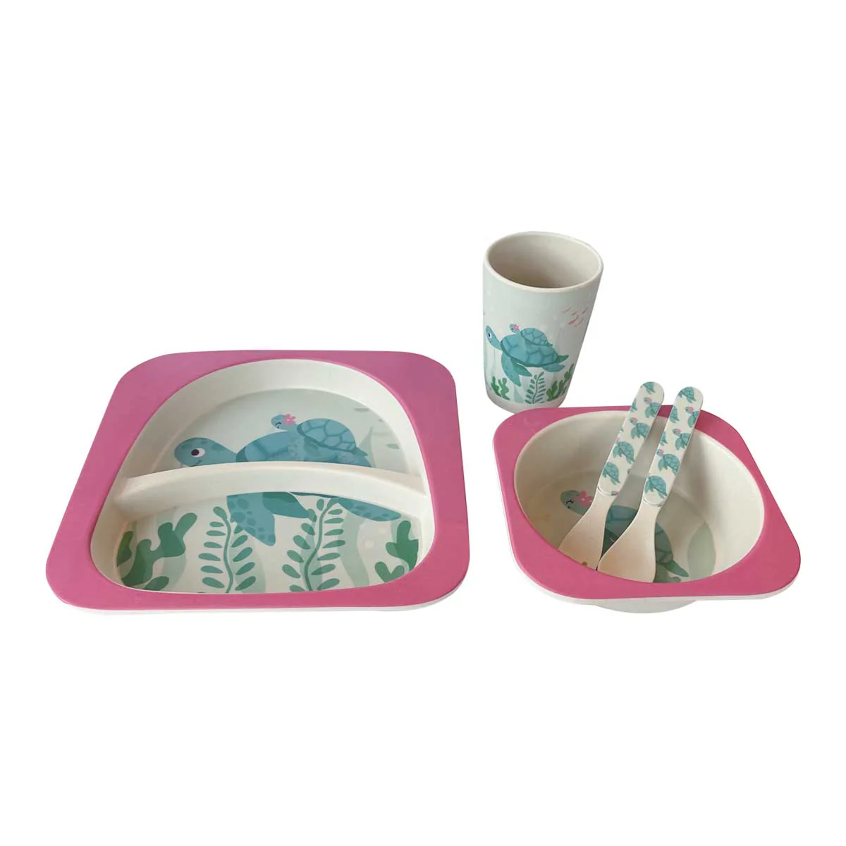 Keiki Honu Bamboo Fiber Dining Set - Image 5