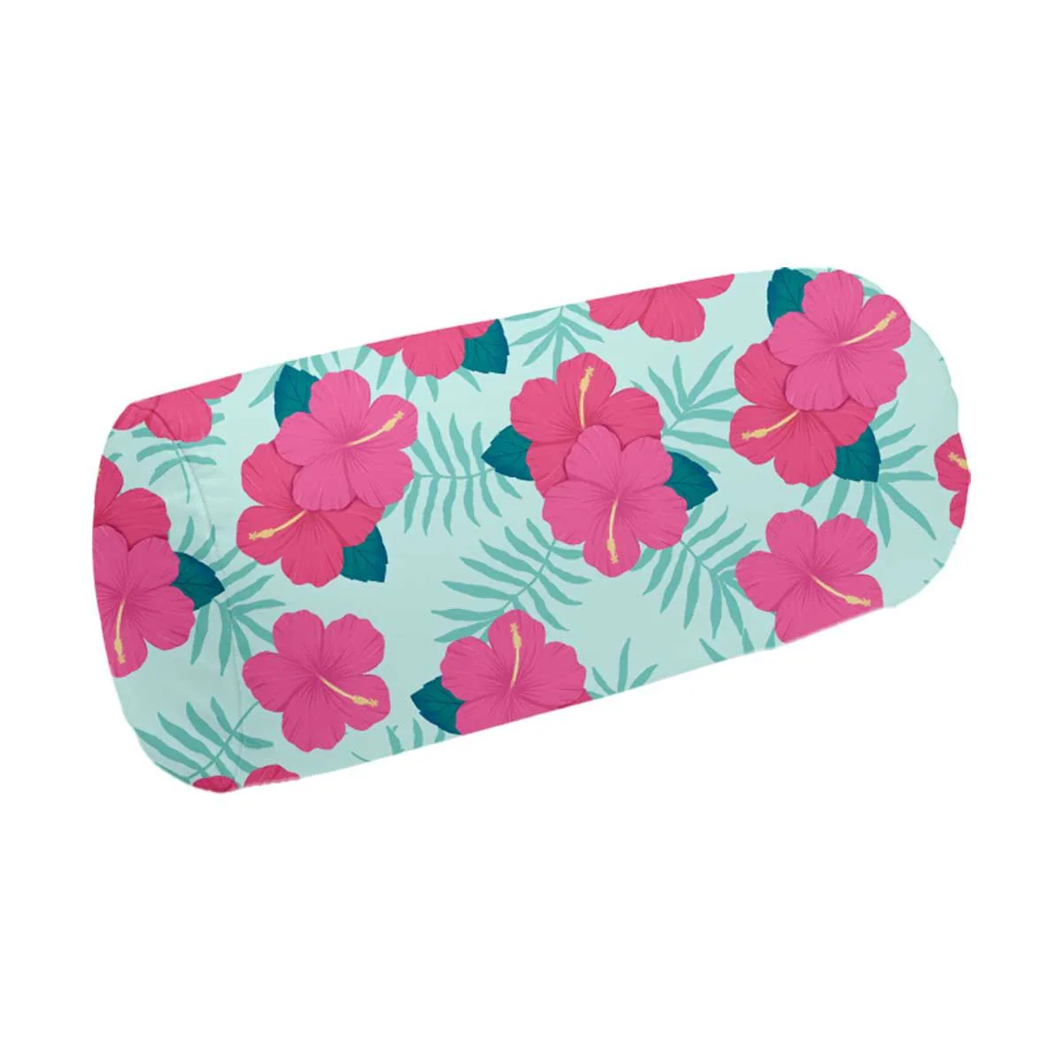 Hibiscus Aqua Keiki Roll Pillow
