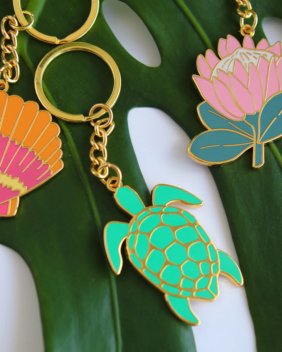 King Protea Enamel Keychain - Image 8