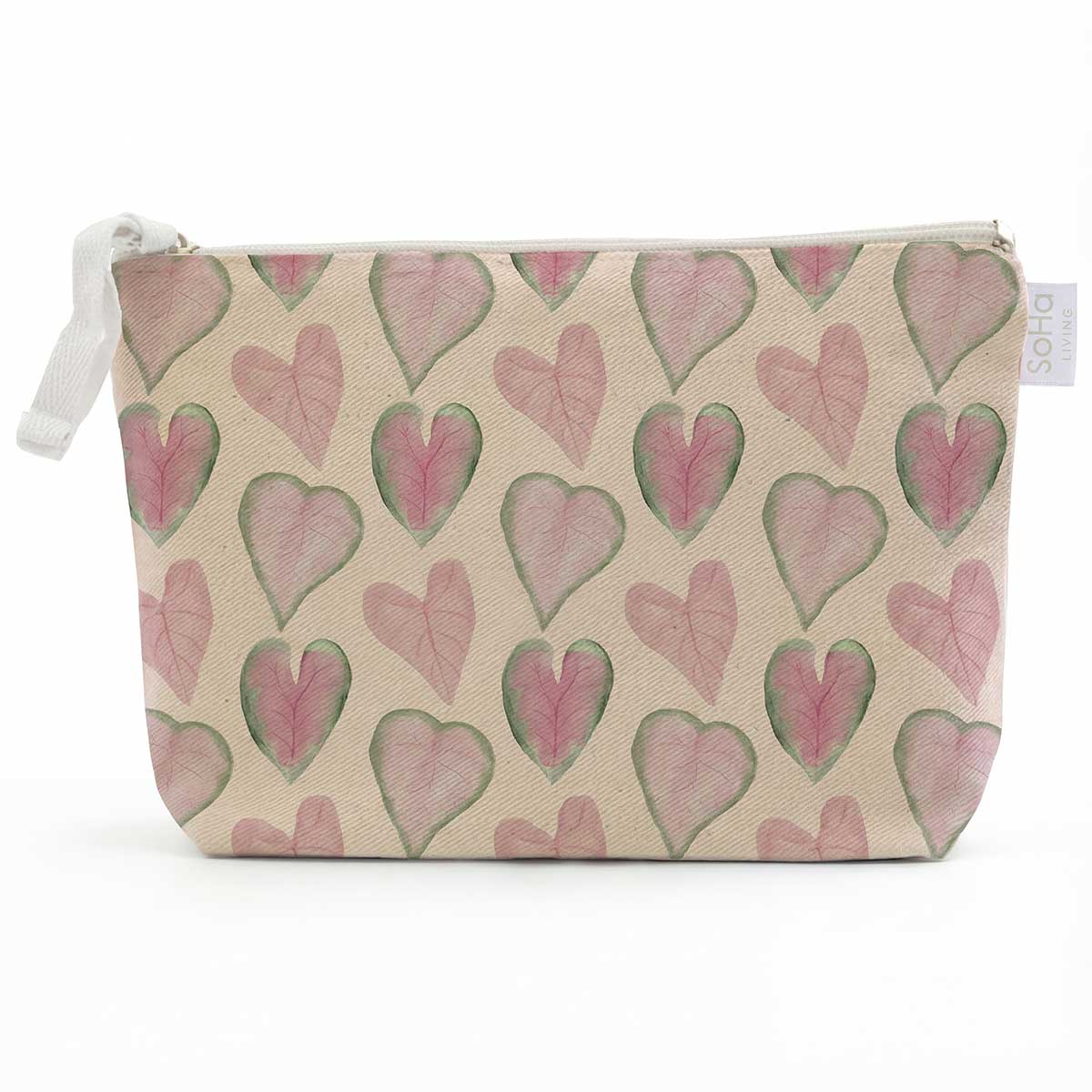 Lovers Leaves Cosmetic Bag, Large