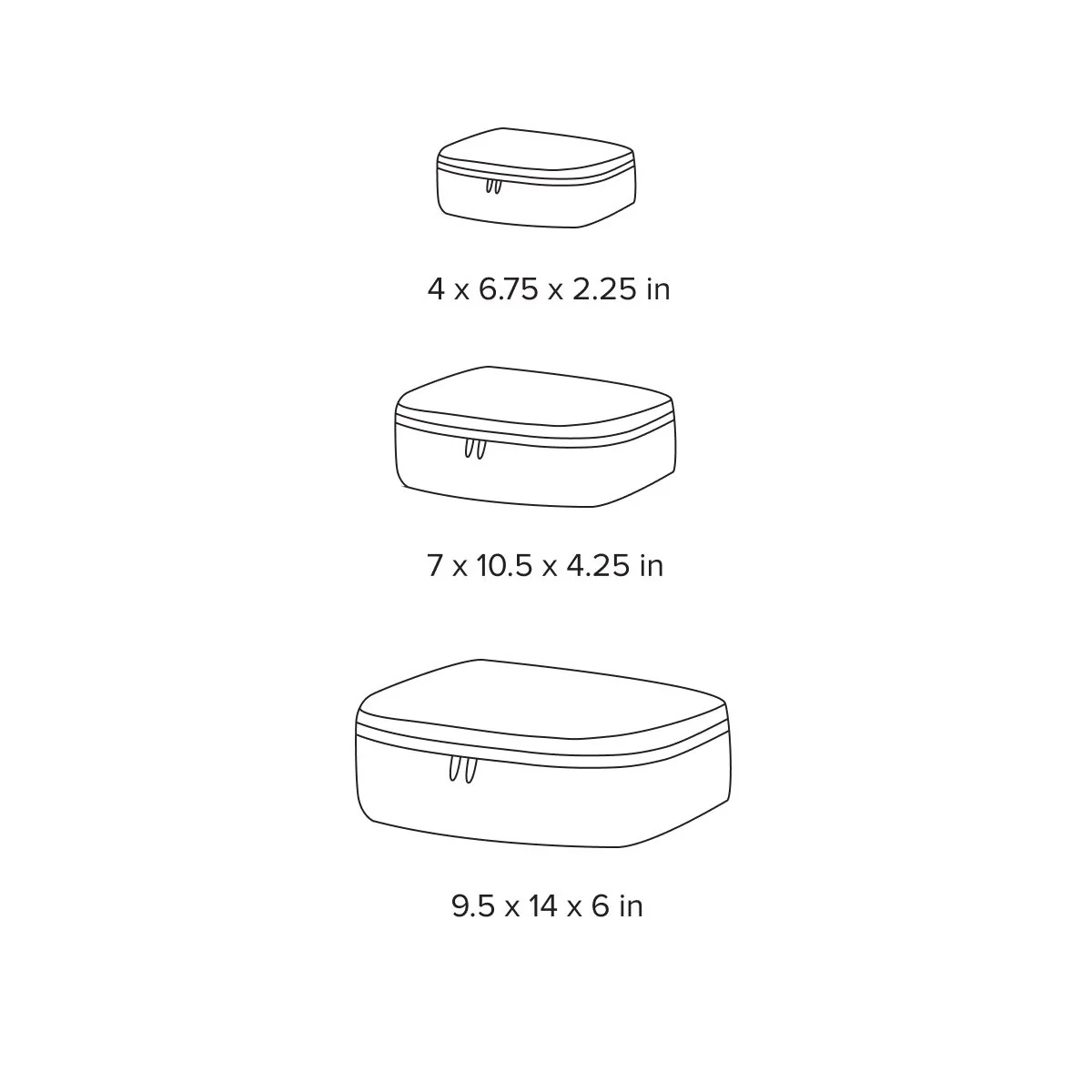 Malia Packing Cubes, Set of 3 - Image 2