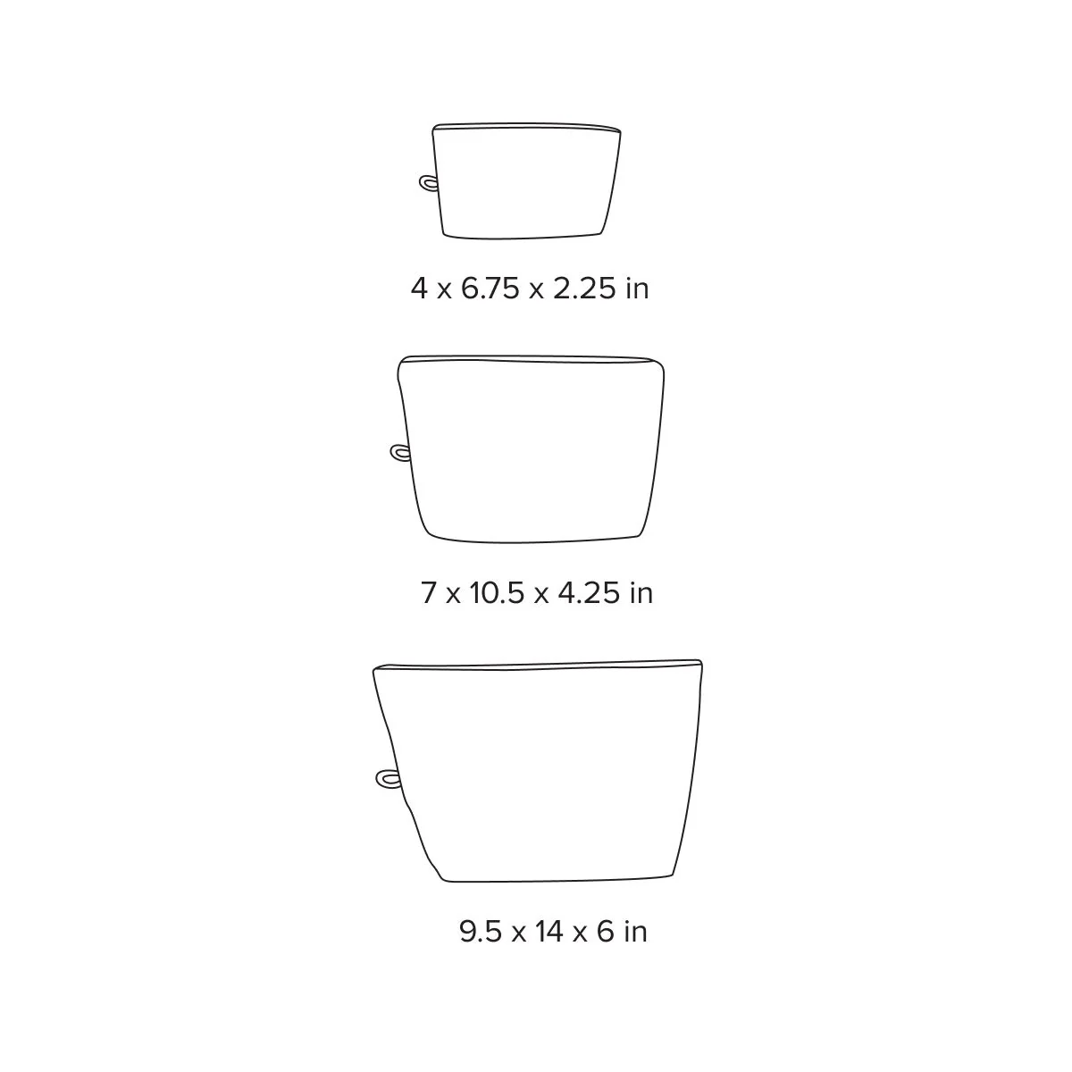 Malia Stand-Up Pouch, Set of 3 - Image 2