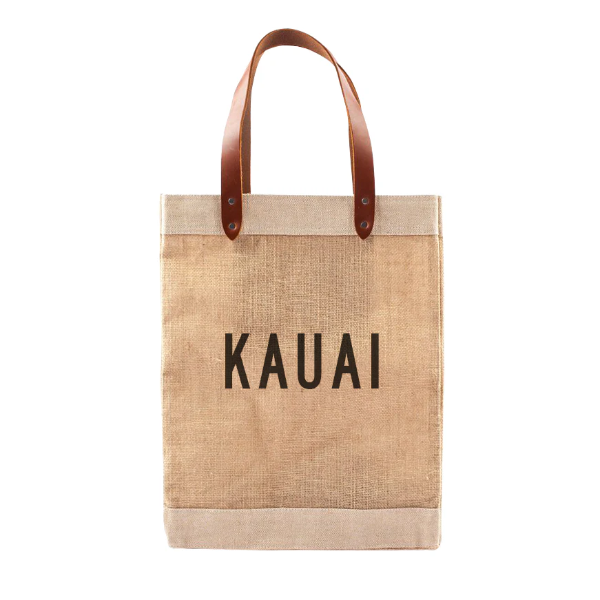 Market Tote Kauai (Black Lettering)