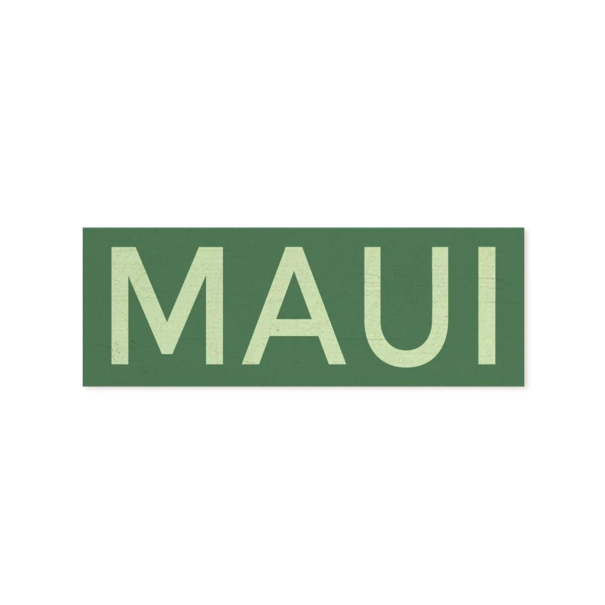 Maui Wood Shape Magnet, Green