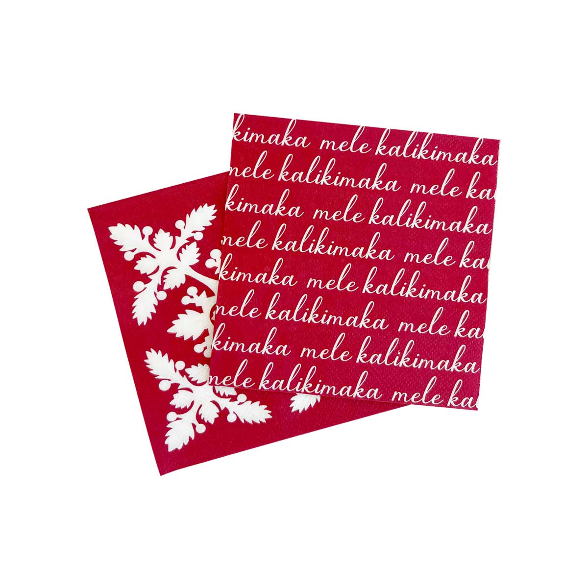 Mele Kalikimaka Script Cocktail Napkins - Image 4
