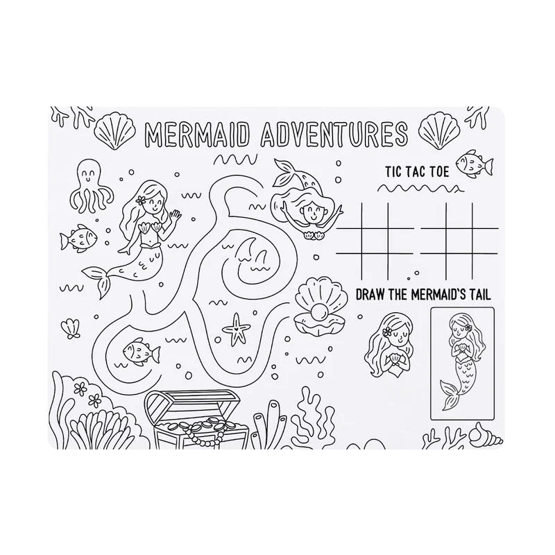 Mermaid Adventures Washable Placemat