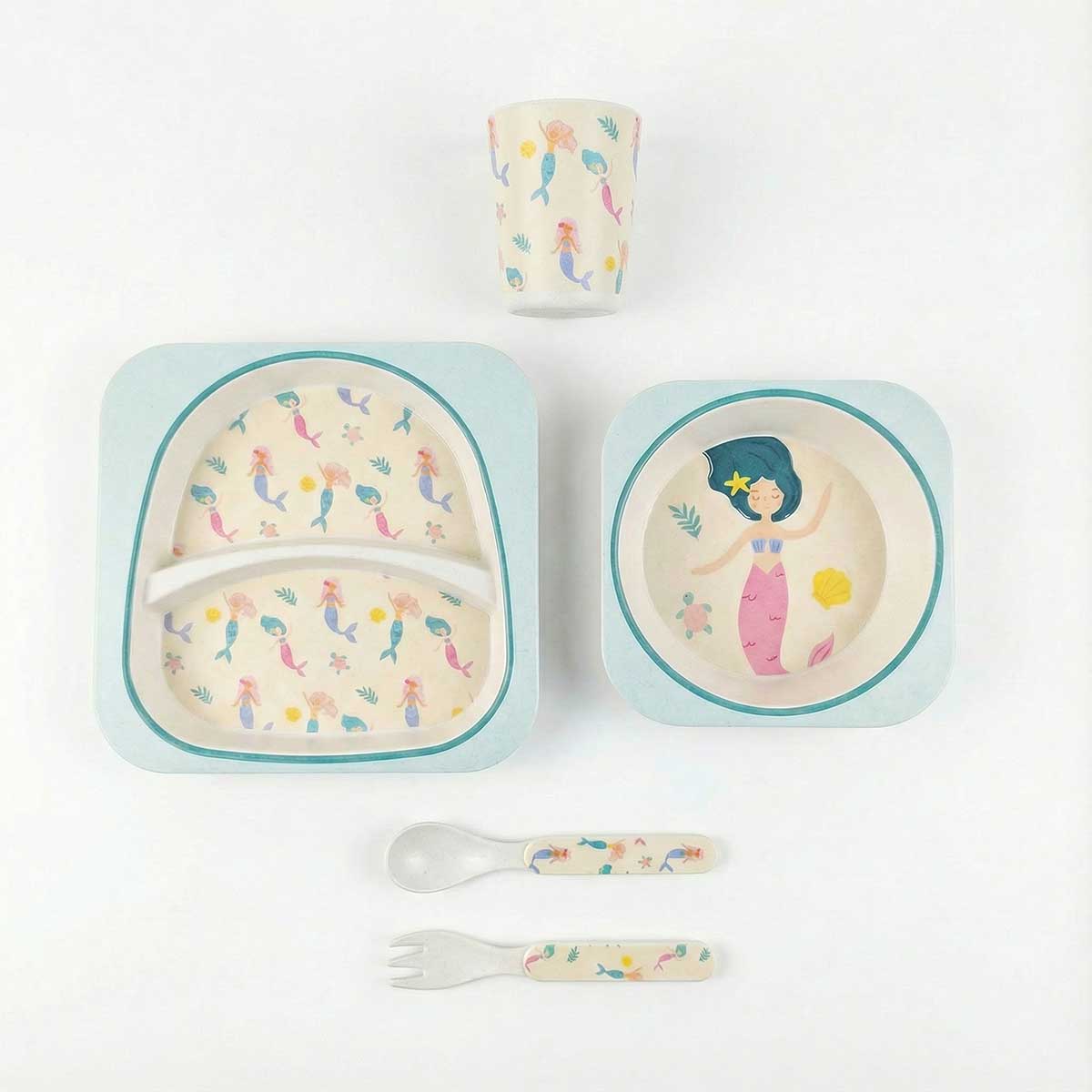Mermaid Dreams Bamboo Fiber Dining Set - Image 12