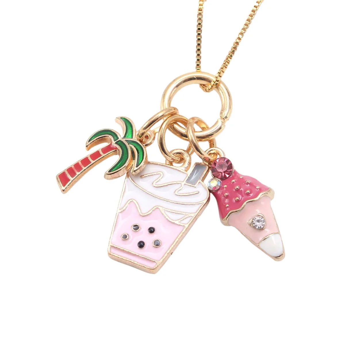 Milktea with Ice Cream Necklace
