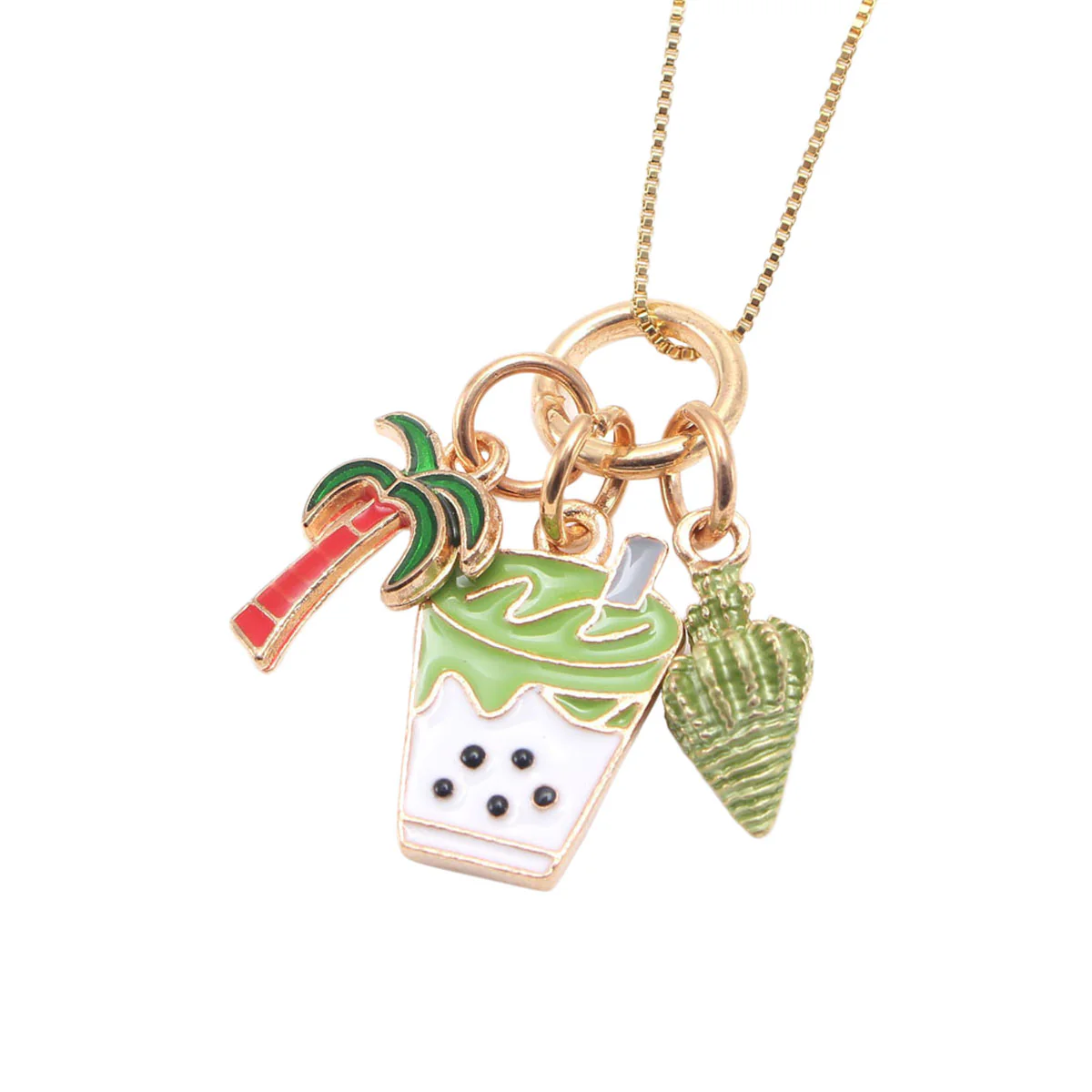 Milktea with Shell Necklace