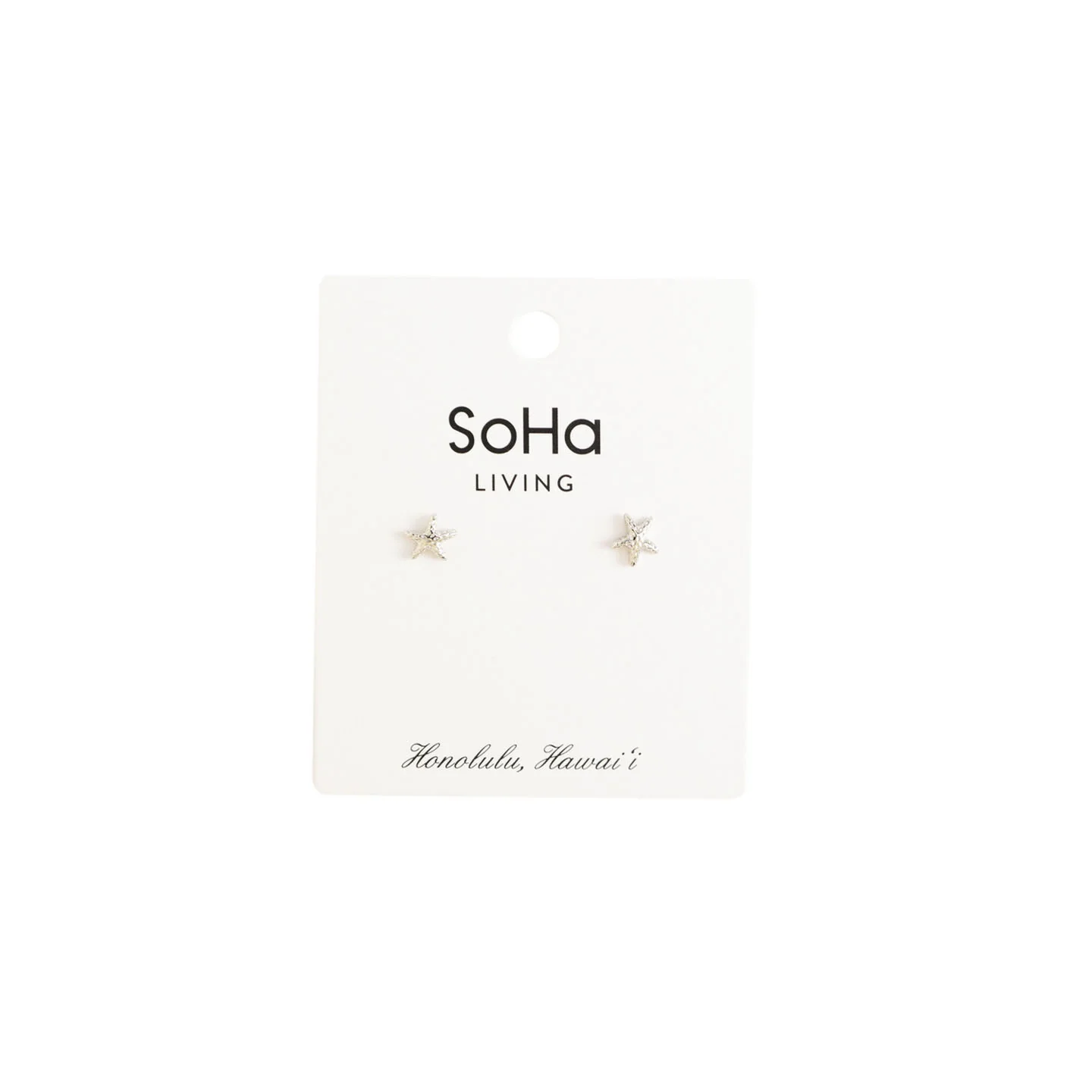 Mini Starfish Stud, Silver