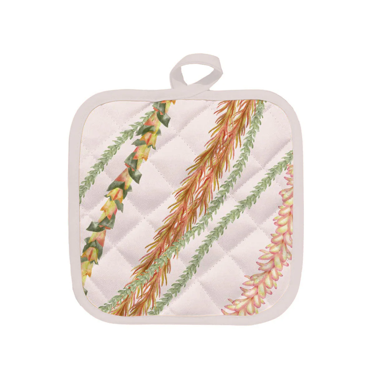 Mix Leis Orange Yellow Smaller Pot Holder