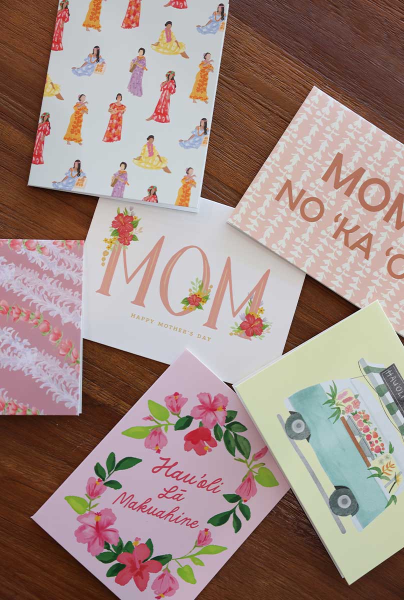 Mom Red Hibiscus Greeting Card - Image 4