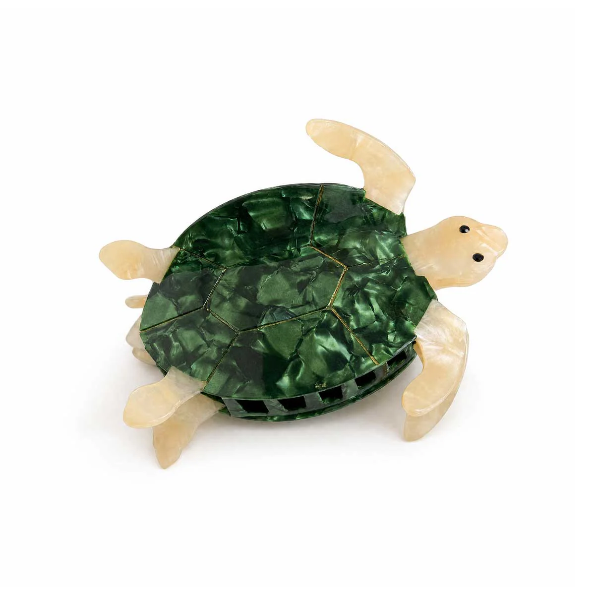 Ocean Turtle Hair Claw Clip, Army Green