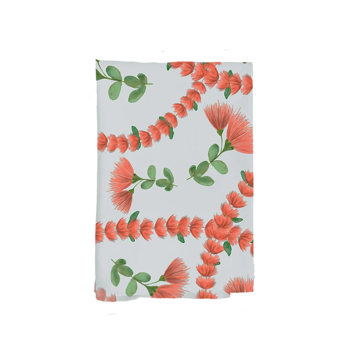 Ohia Lehua Red Kitchen Towel